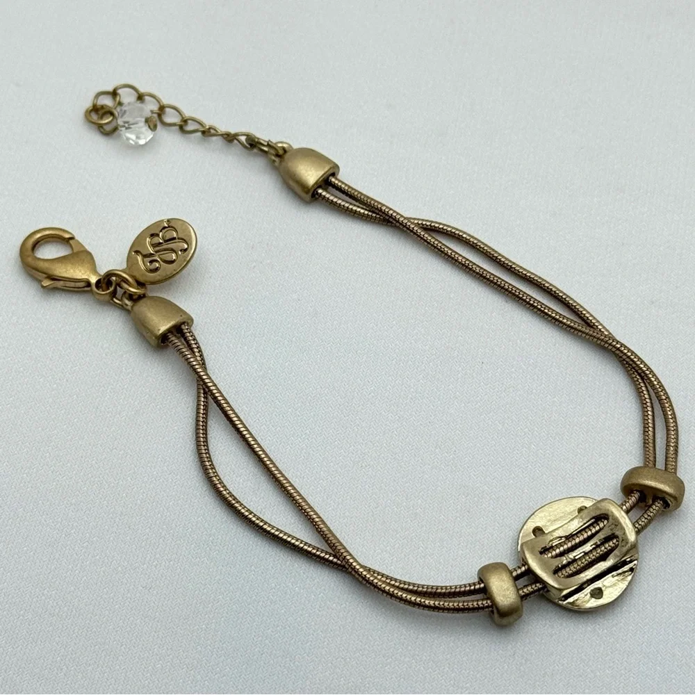 Tommy Bahama Sand Dollar Bracelet Gold Tone Adjustable Resort Timeless
